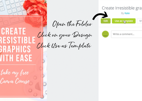 How To Create Templates In Canva With Saved Designs