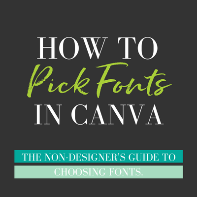 How To Pick Fonts In Canva