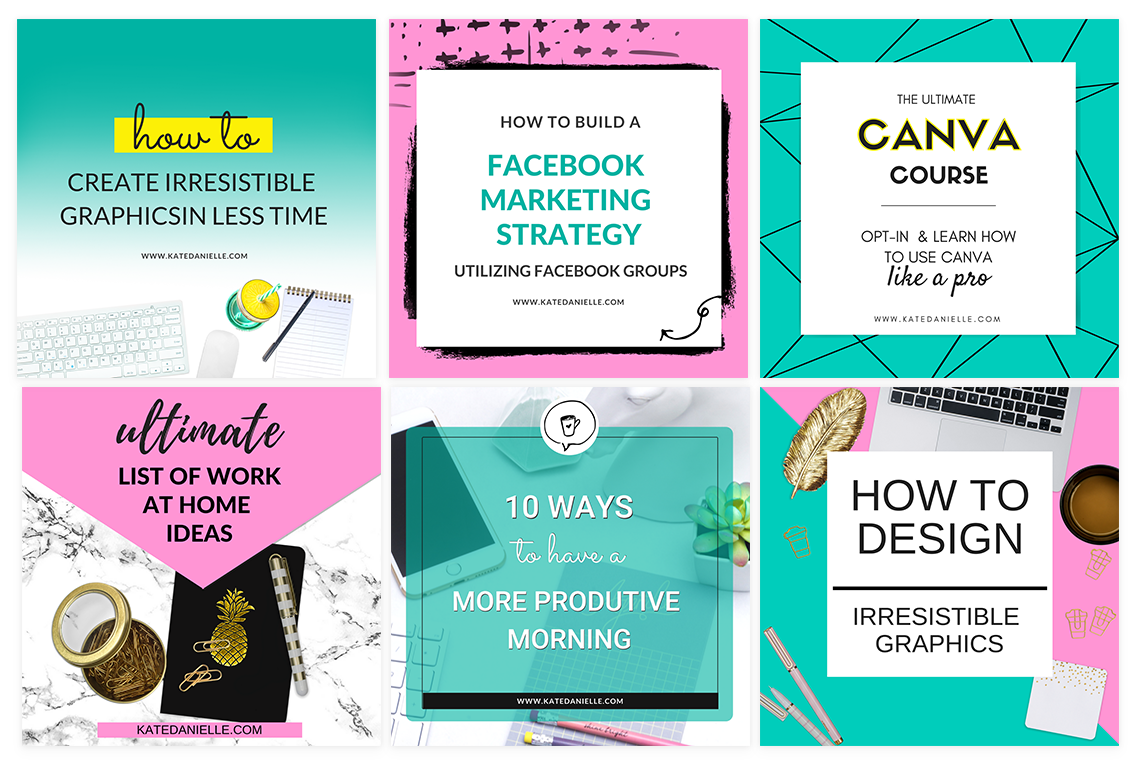 Instagram Templates for Canva - Kate Danielle Creative | Think Like a