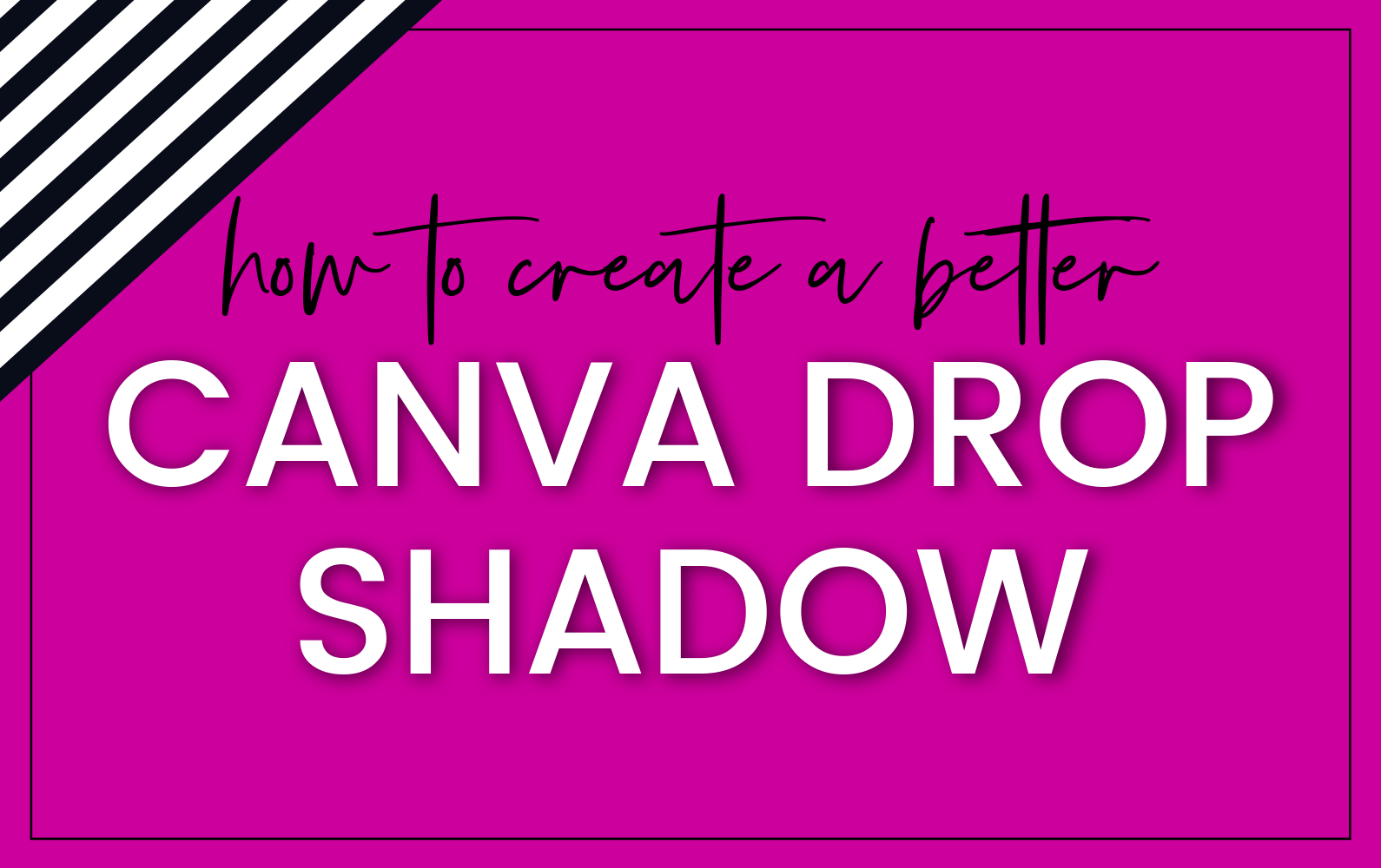 how to add border to text on canva