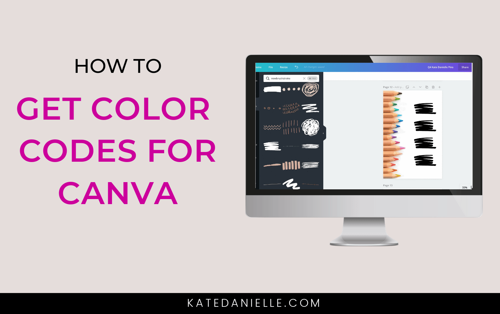 How to Make a Branded Gif in Canva - Kate Danielle Creative