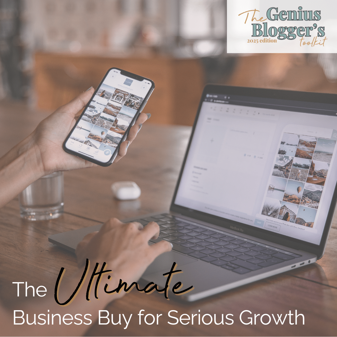 Laptop with Canva Templates for Instagram Pinterest and Facebook